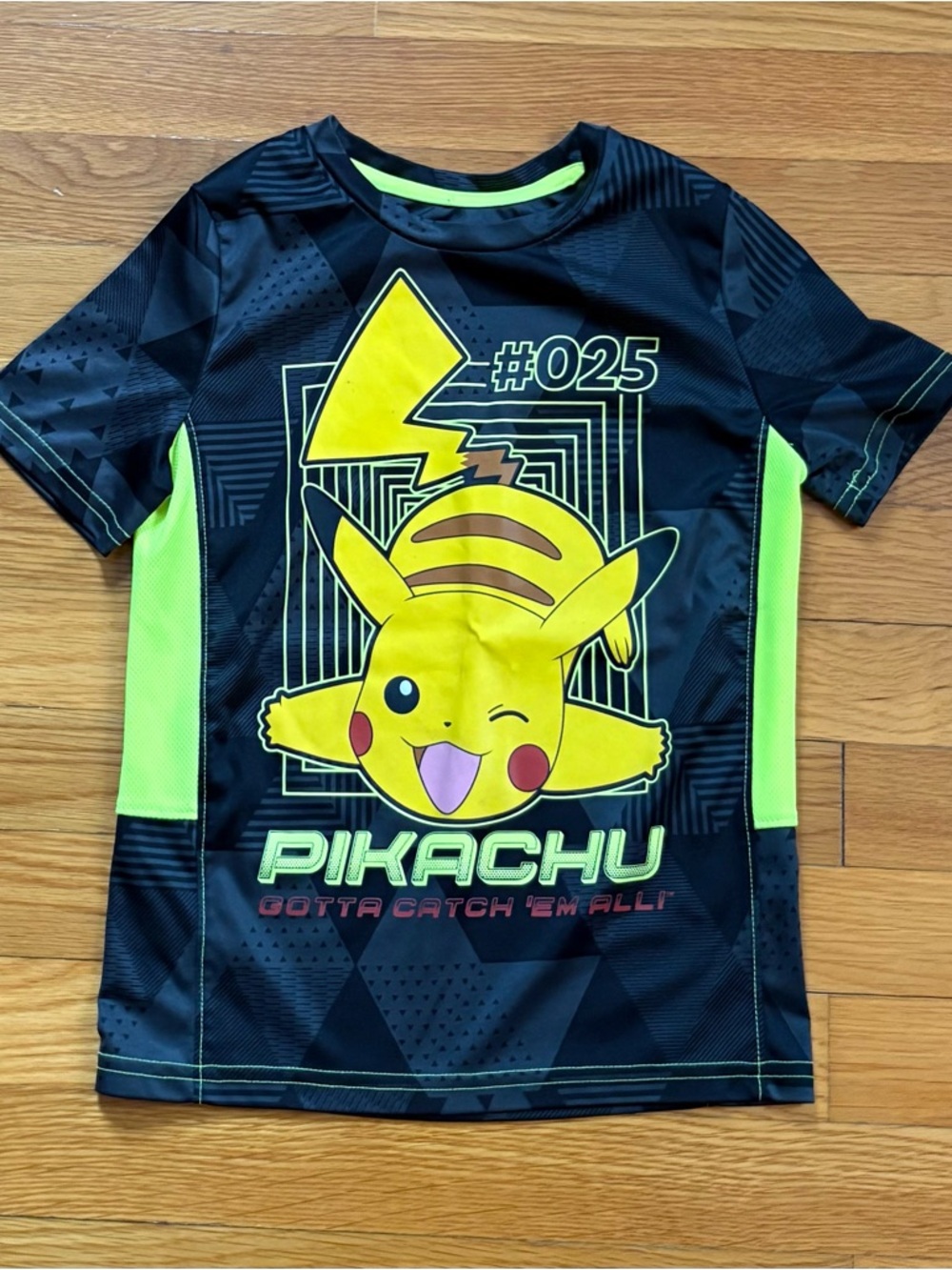 jumping beans Pokémon pikachu Neon Yellow and Black Active Jersey